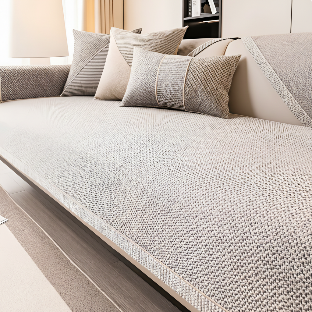 Non-Slip Textured Sofa and Cushion Cover