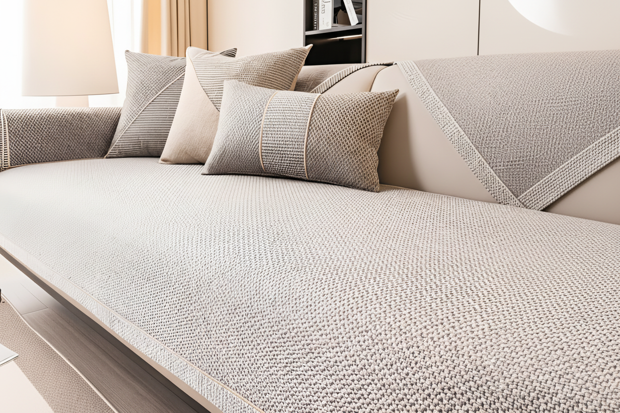 Non-Slip Textured Sofa and Cushion Cover