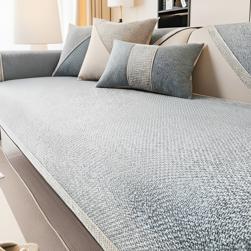 Non-Slip Textured Sofa and Cushion Cover
