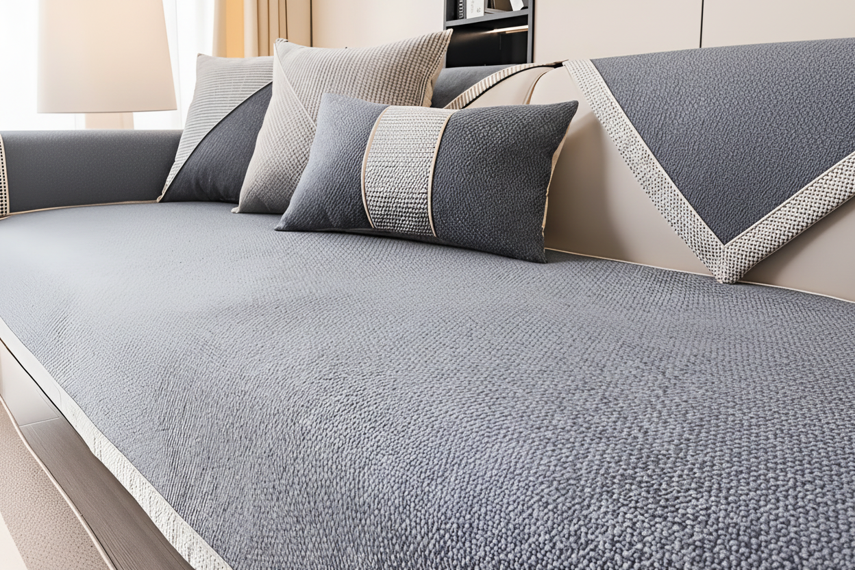 Non-Slip Textured Sofa and Cushion Cover