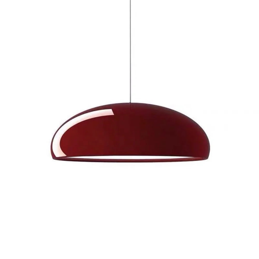 Nordic Colorful Metal Bowl Pendant Light with LED Lighting for Modern Interiors