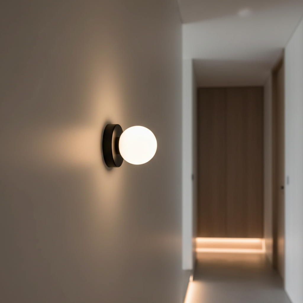 Nordic Frosted Glass Globe Light