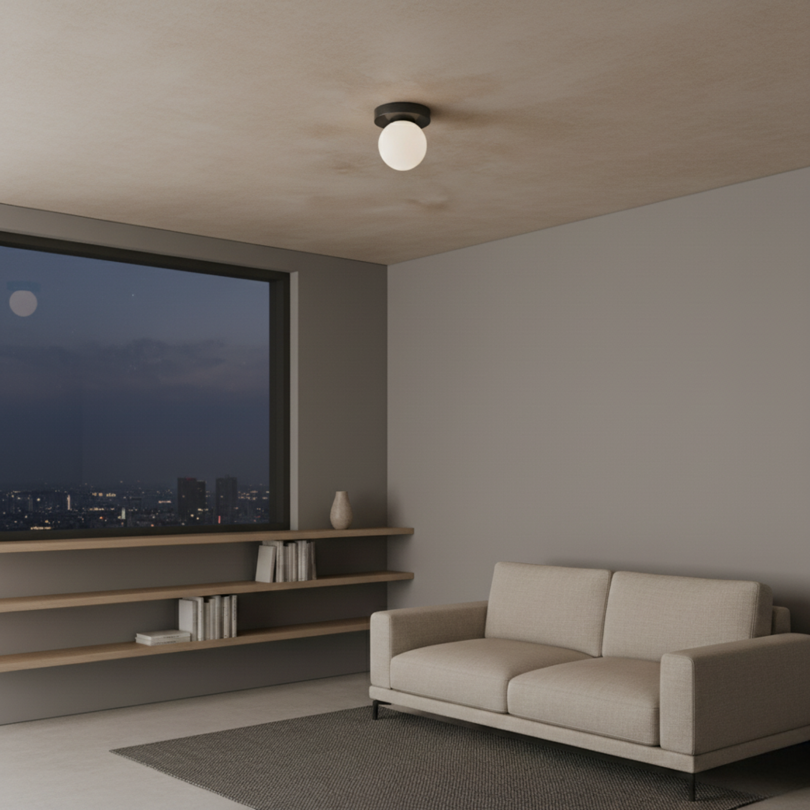Nordic Frosted Glass Globe Light