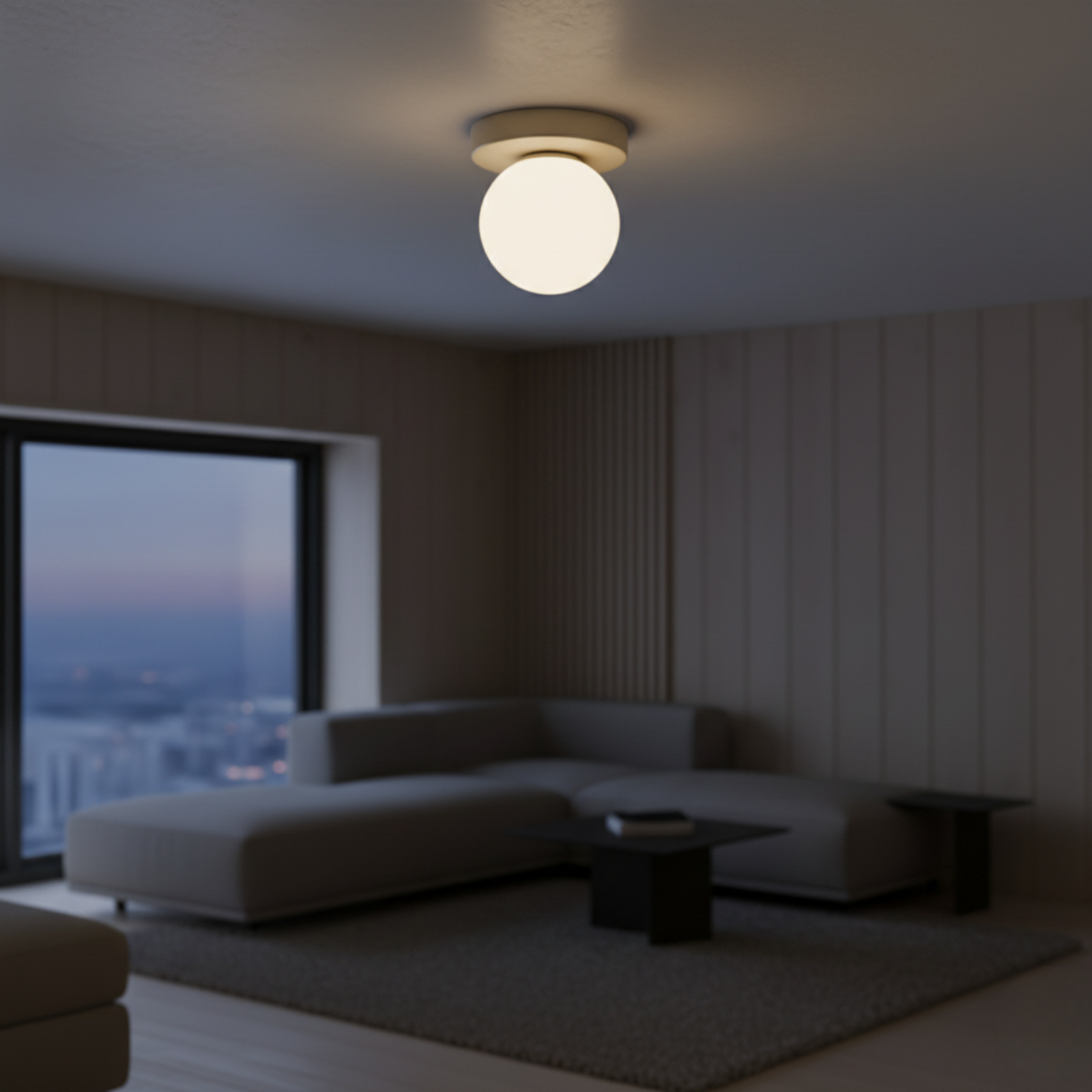 Nordic Frosted Glass Globe Light