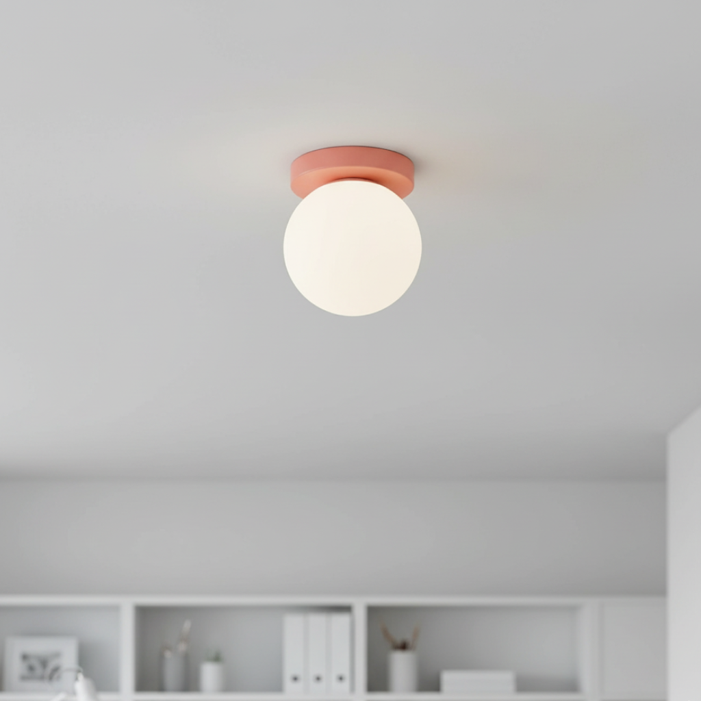 Nordic Frosted Glass Globe Light