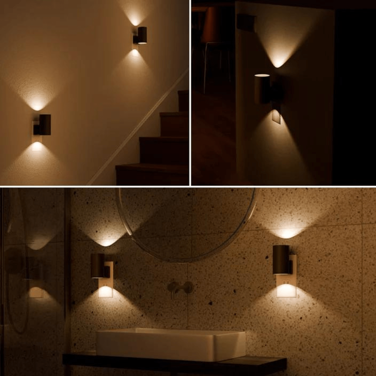 Plug-In Night Light with Dusk-to-Dawn Sensor and Adjustable Brightness