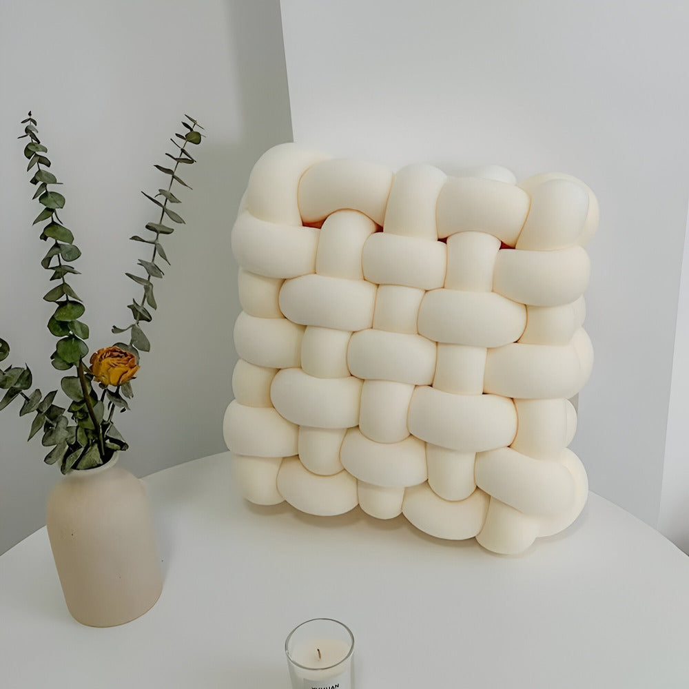 Plush Knot Decorative Cushion