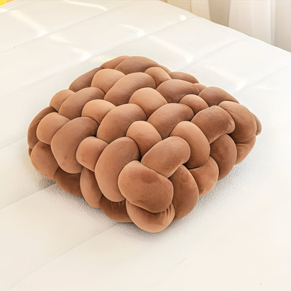 Plush Knot Decorative Cushion