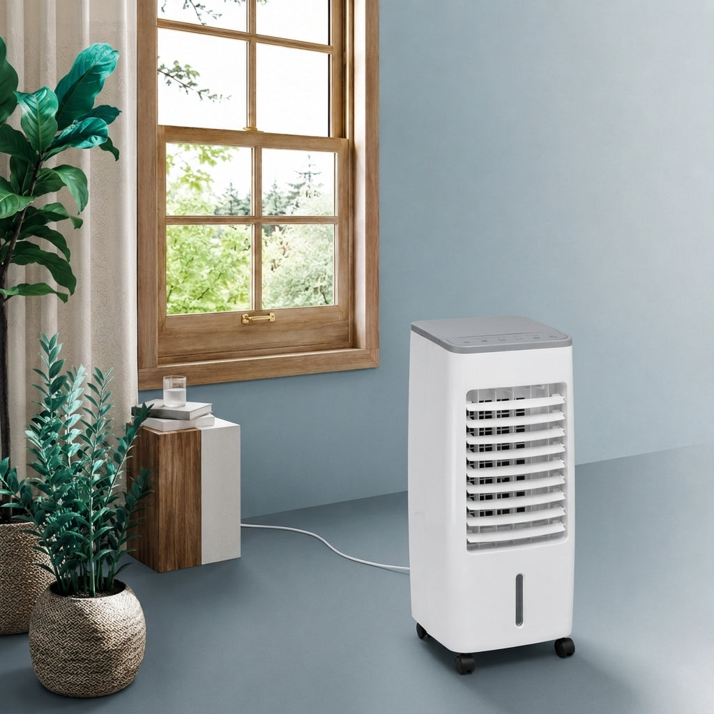 Portable 3-in-1 Air Cooler with Fan, Humidifier and 24-Hour Timer