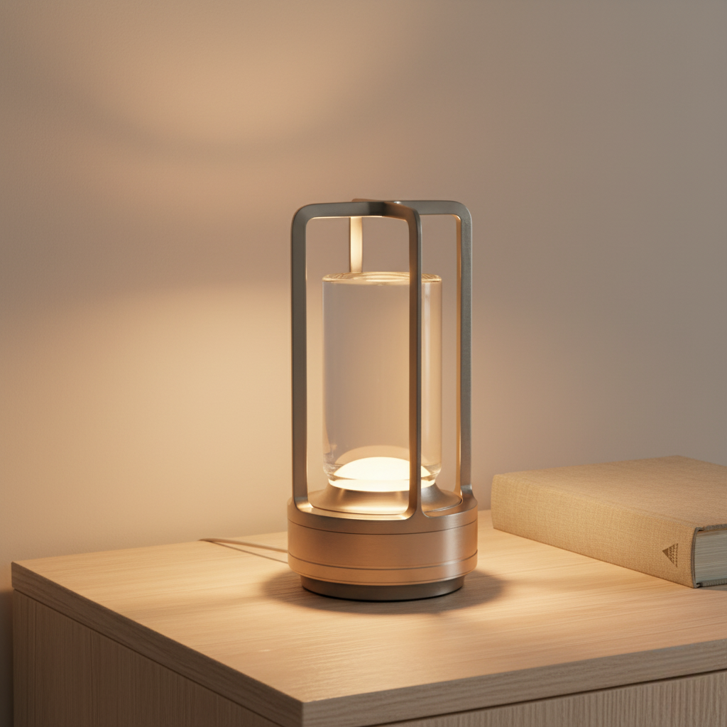 Rechargeable LED Lantern with Flicker Effect and 3-Stage Dimming