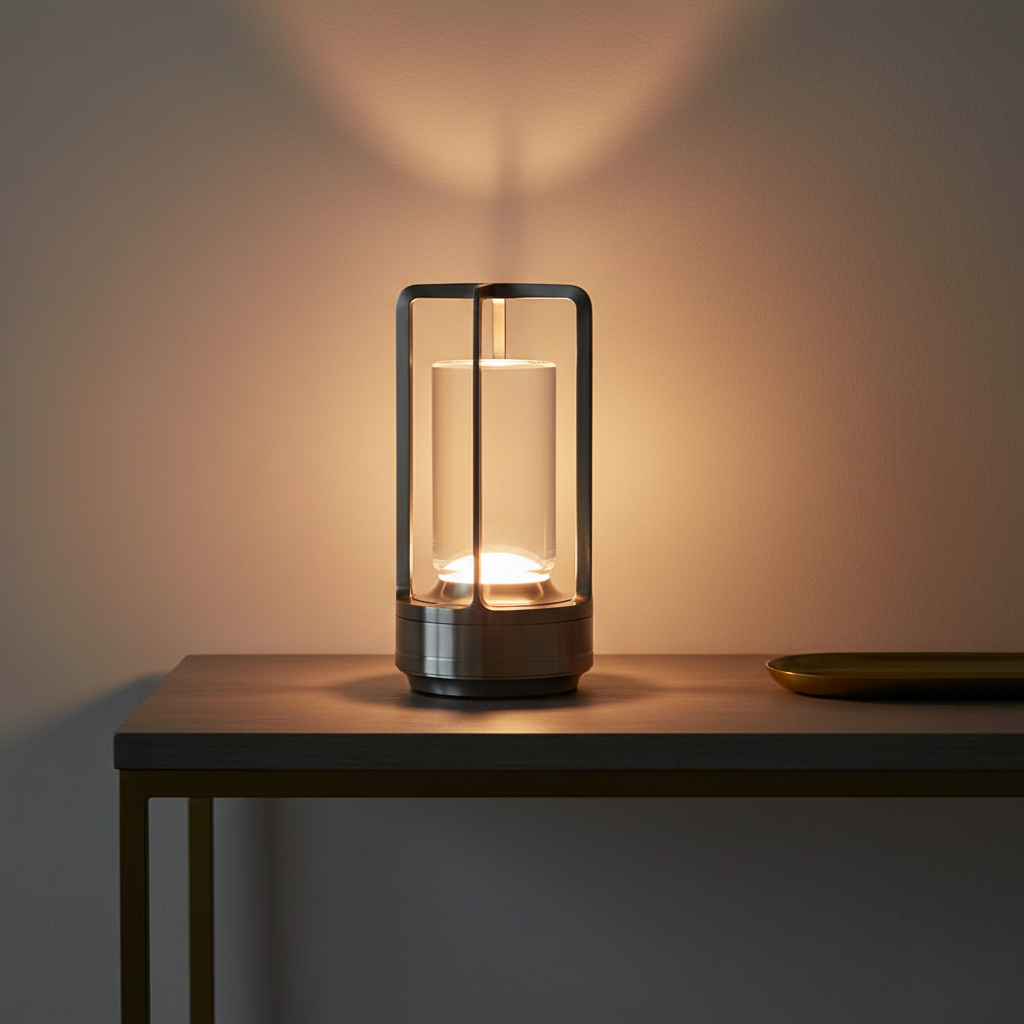 Rechargeable LED Lantern with Flicker Effect and 3-Stage Dimming