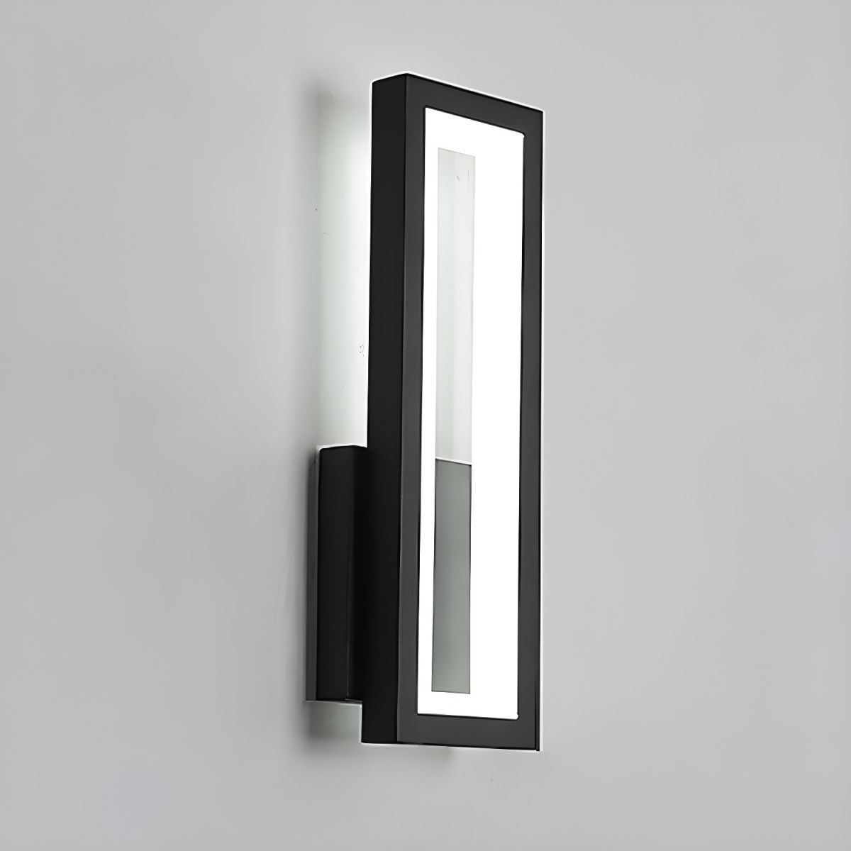 Rectangular LED Wall Light with Illuminated Frame
