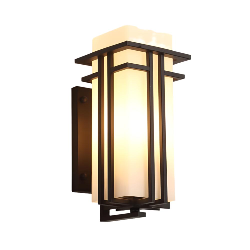Glass Shade Retro Industrial IP65 Outdoor Wall Light