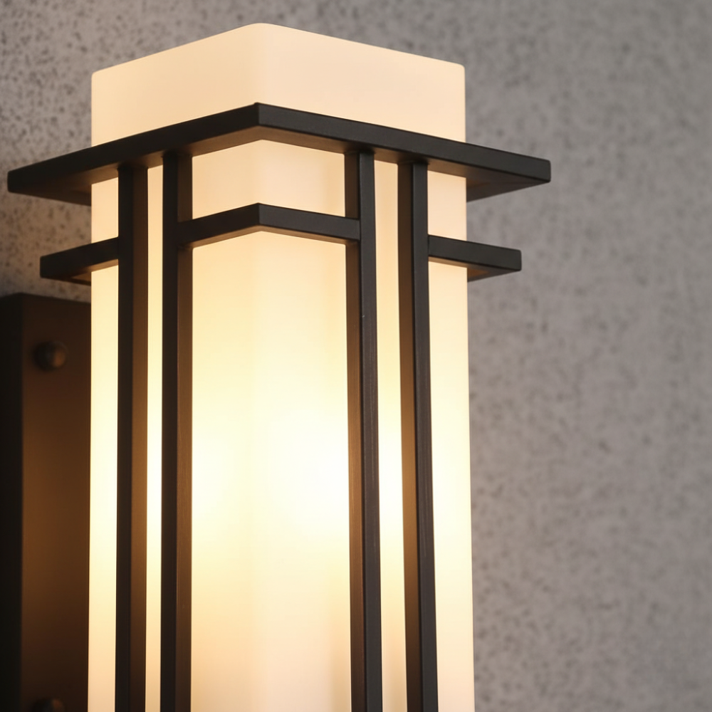 Glass Shade Retro Industrial IP65 Outdoor Wall Light