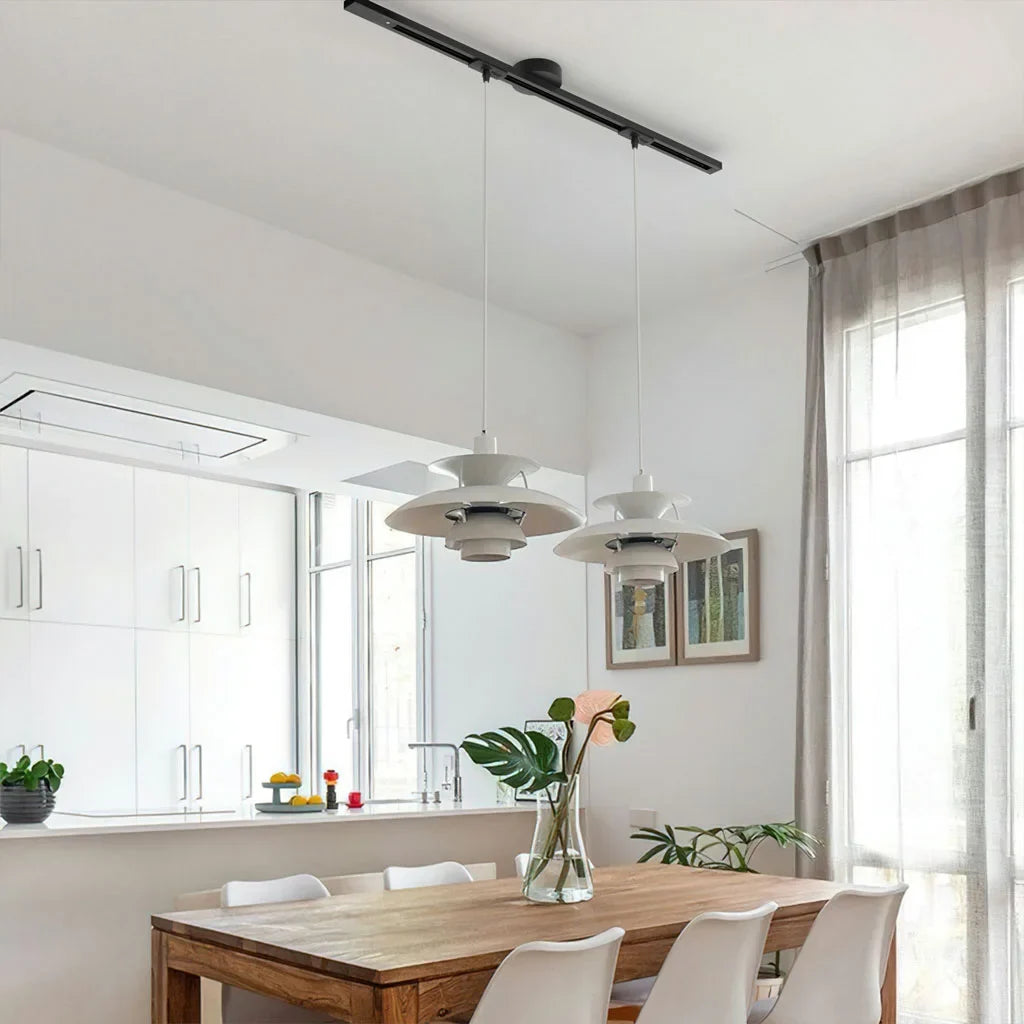 Rotatable Movable Ceiling Rail for Pendant Light with 360° Rotation and Sliding Track
