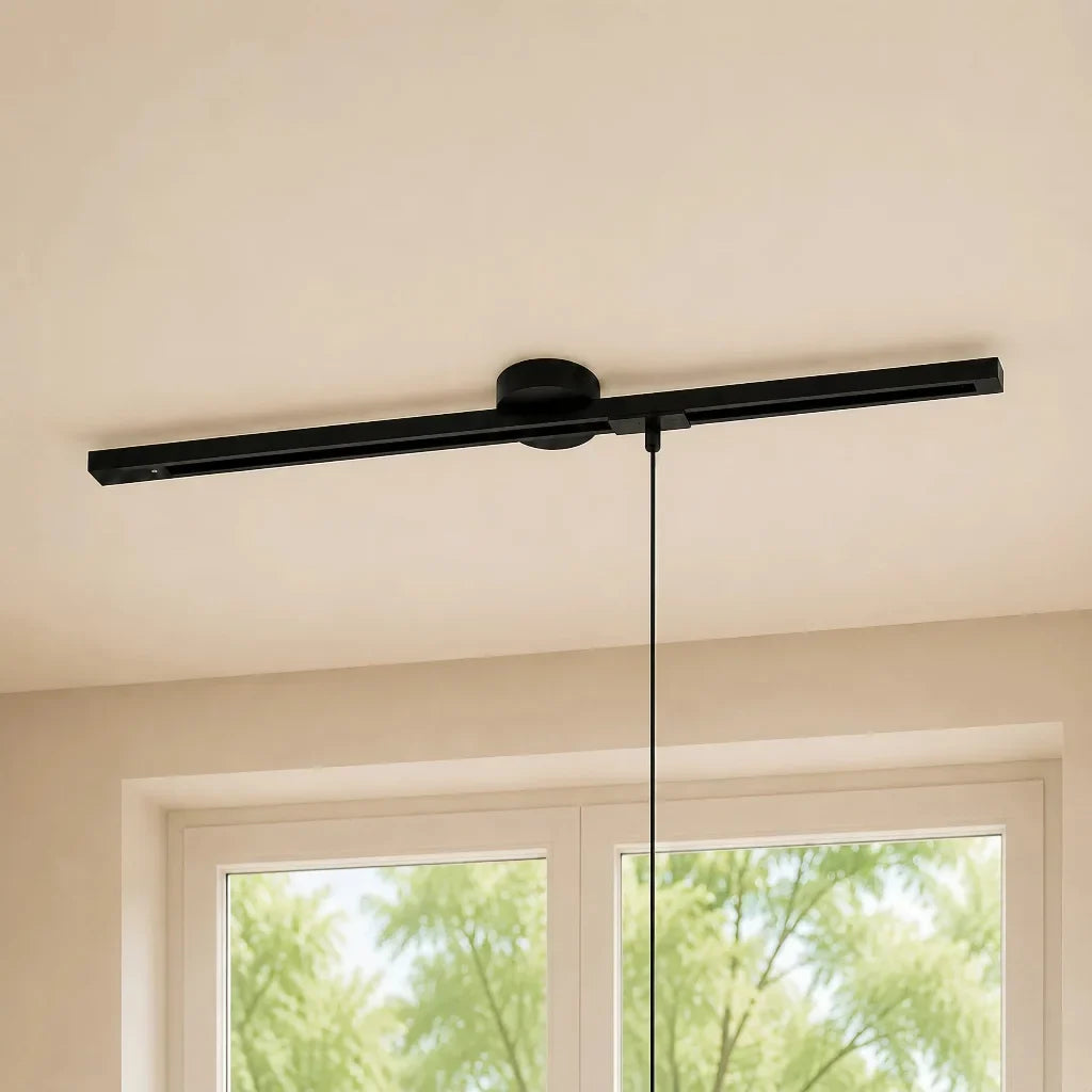 Rotatable Movable Ceiling Rail for Pendant Light with 360° Rotation and Sliding Track