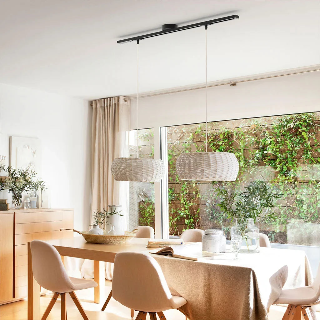 Rotatable Movable Ceiling Rail for Pendant Light with 360° Rotation and Sliding Track