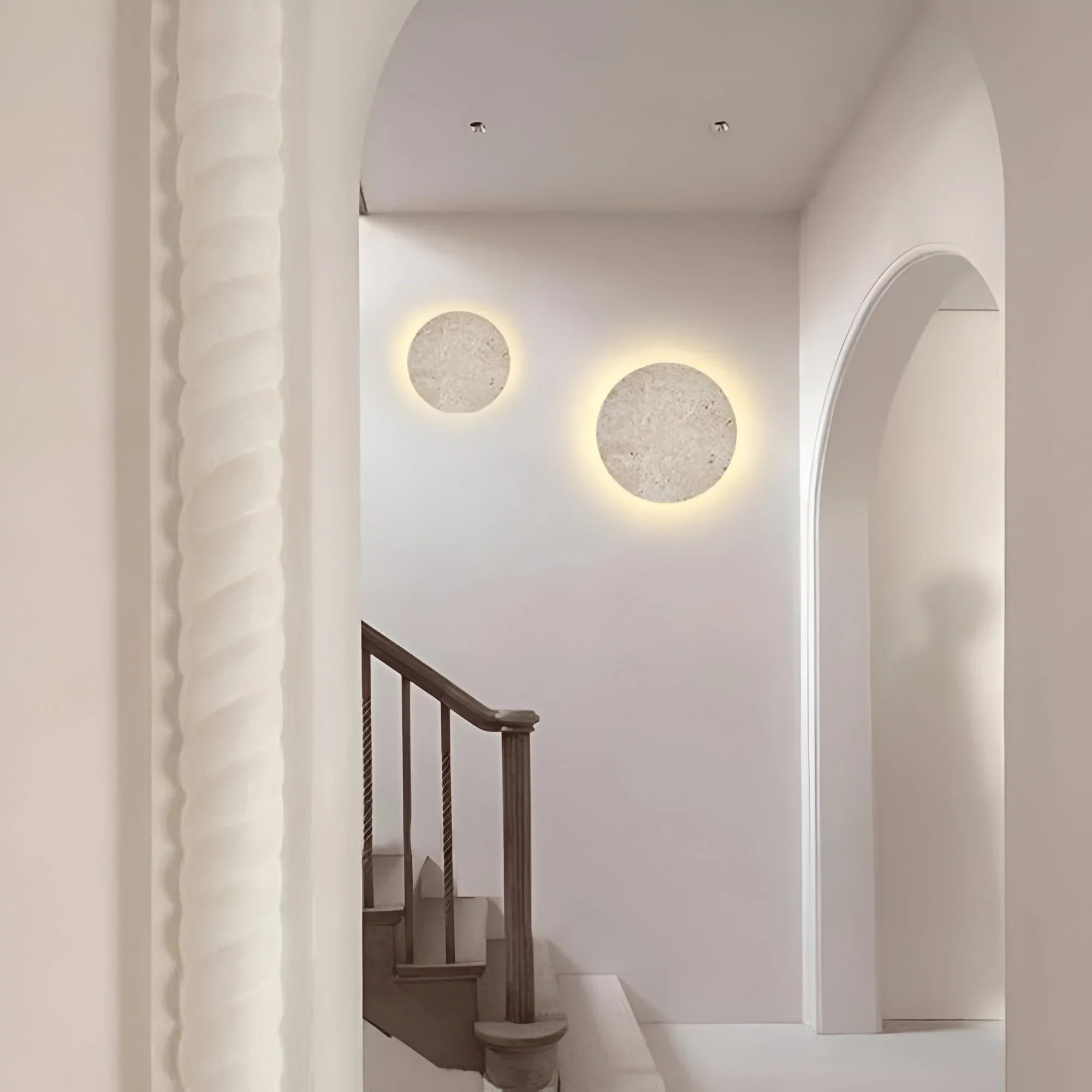 Round LED Wall Light with Two Size Options