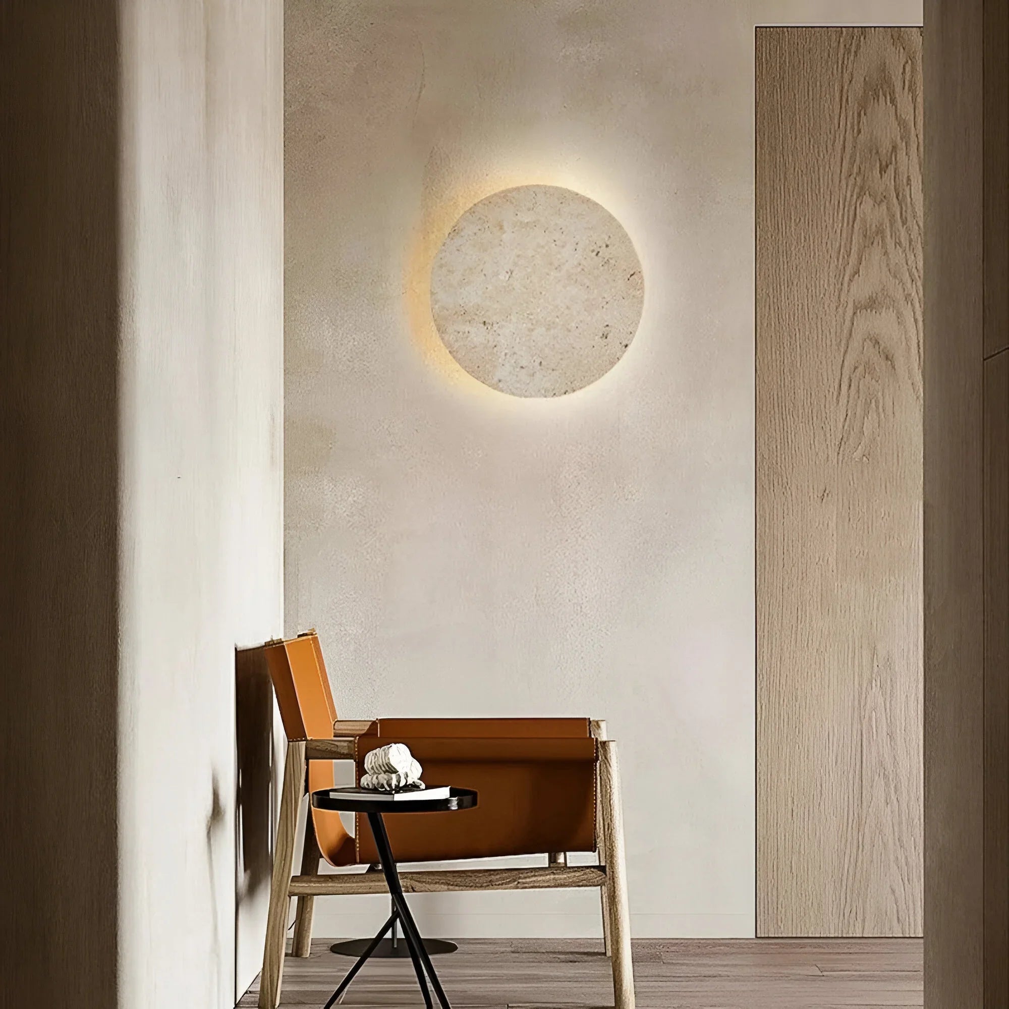 Round LED Wall Light with Two Size Options