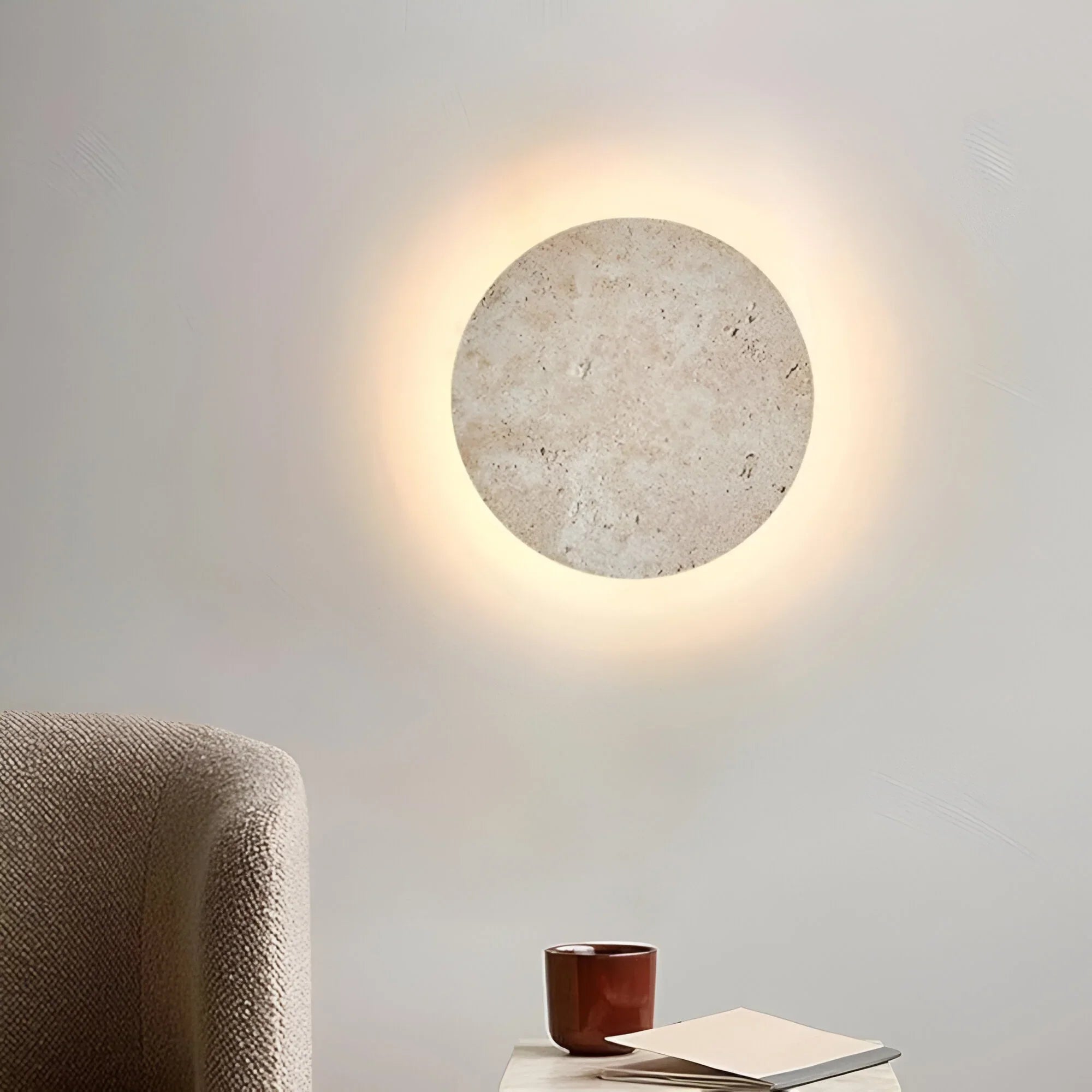 Round LED Wall Light with Two Size Options