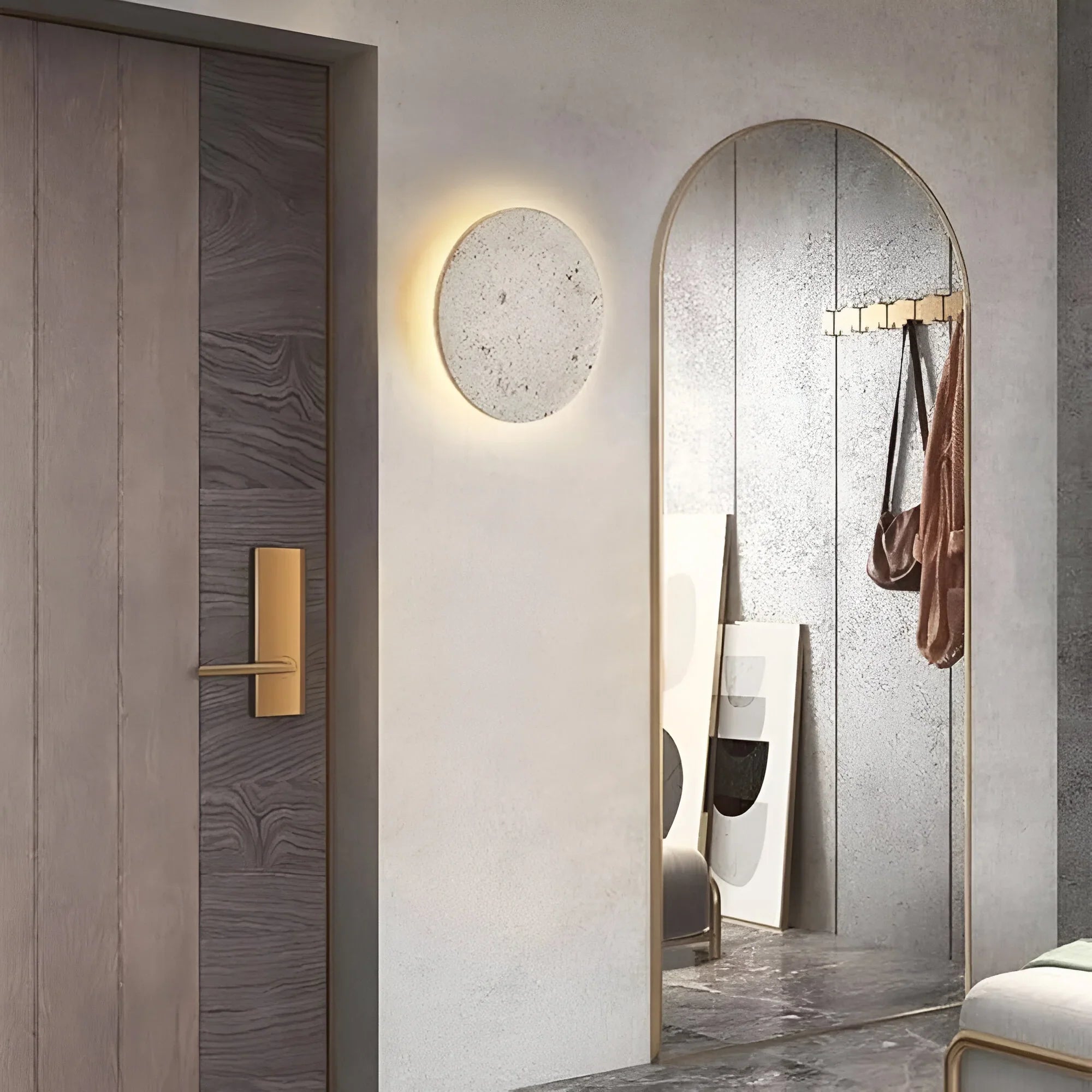 Round LED Wall Light with Two Size Options