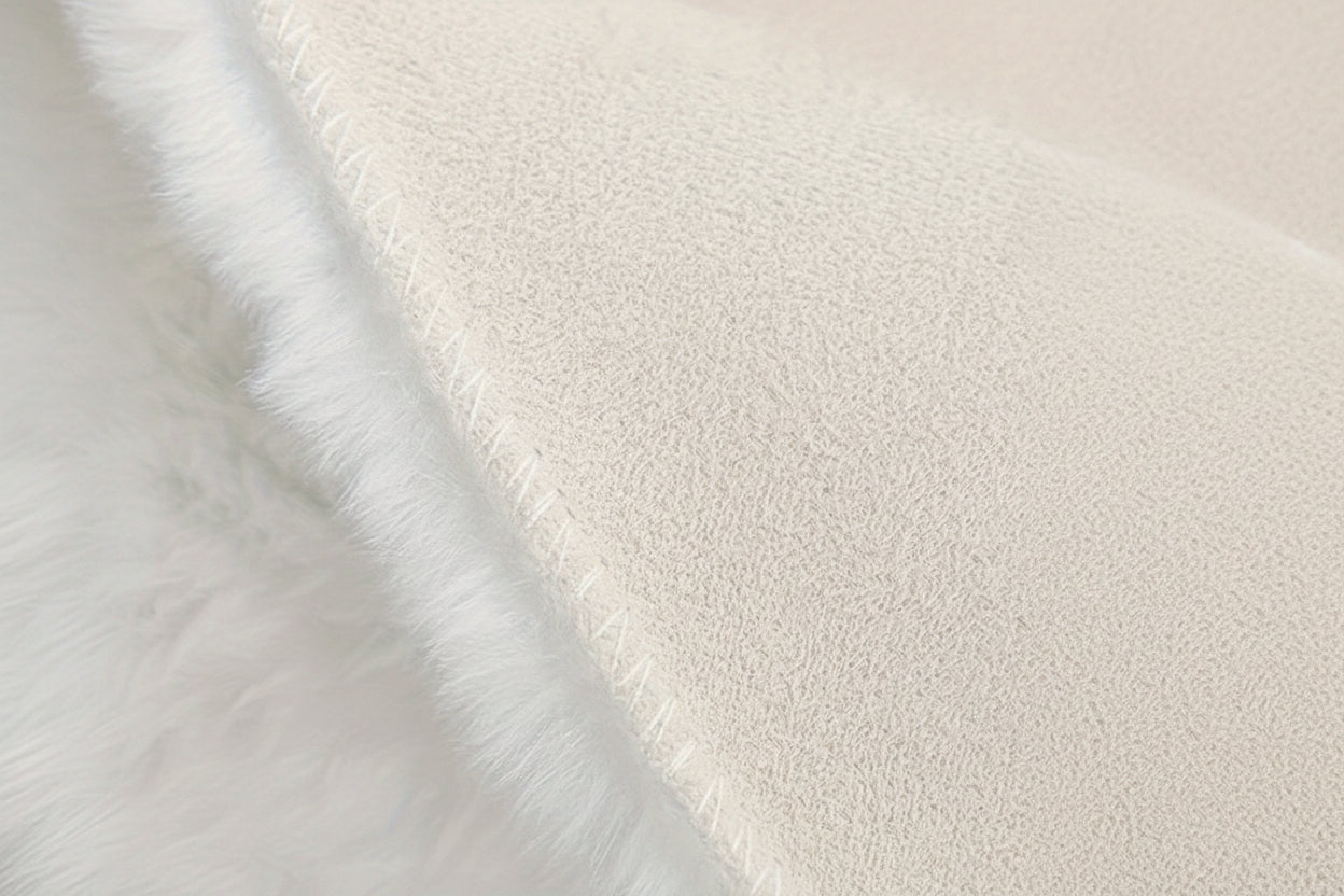 Soft Fluffy Fleece Circle Carpet for Bedroom and Living Room