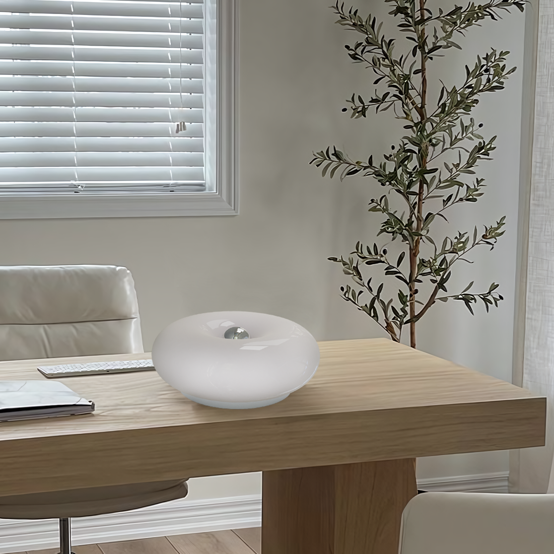 Round Glass Dimmable LED Wall Light with Touch Control