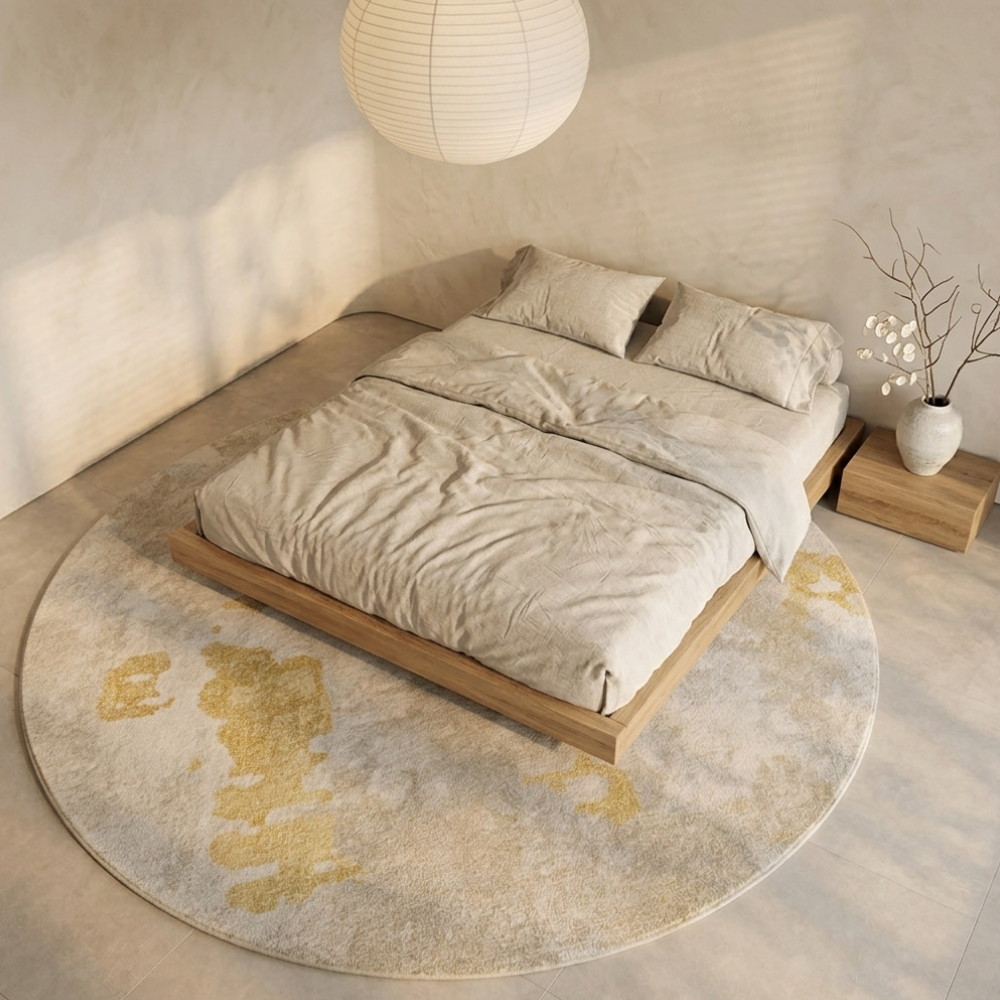 Round Plush Area Rug