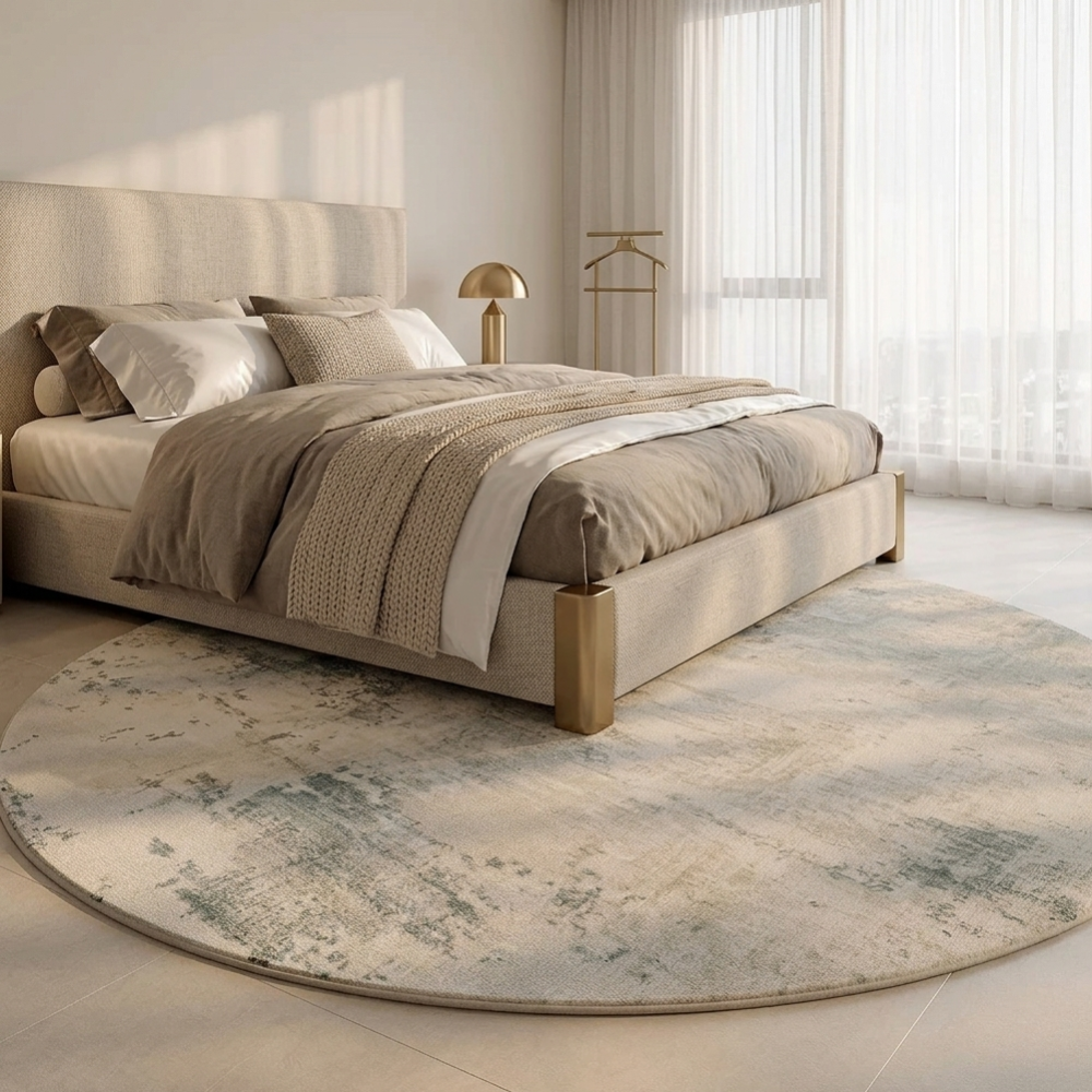 Round Plush Area Rug