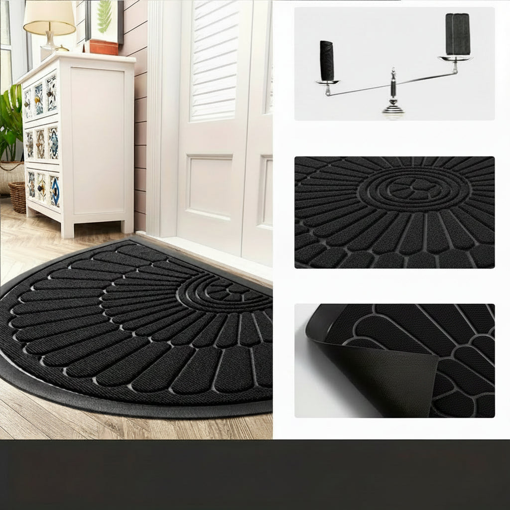 Semi-Circular Rubber Door Mat