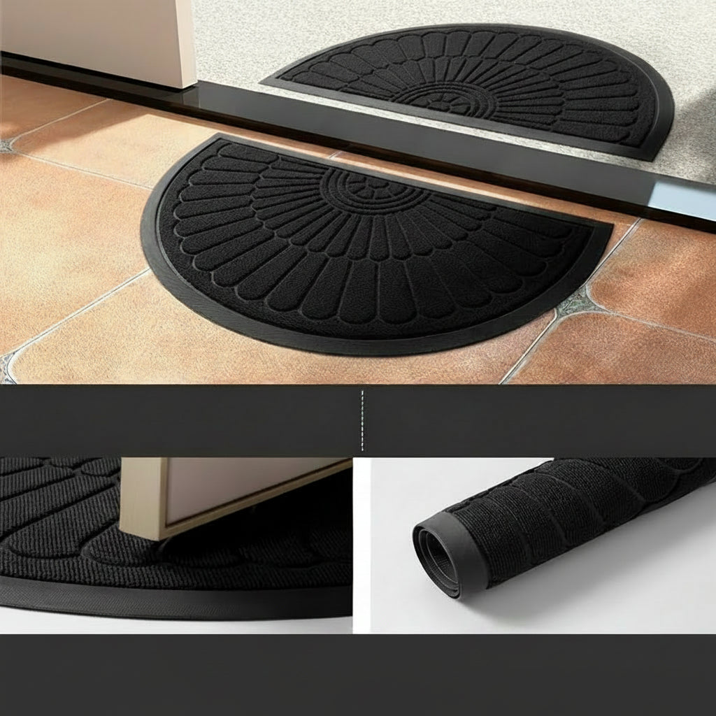 Semi-Circular Rubber Door Mat
