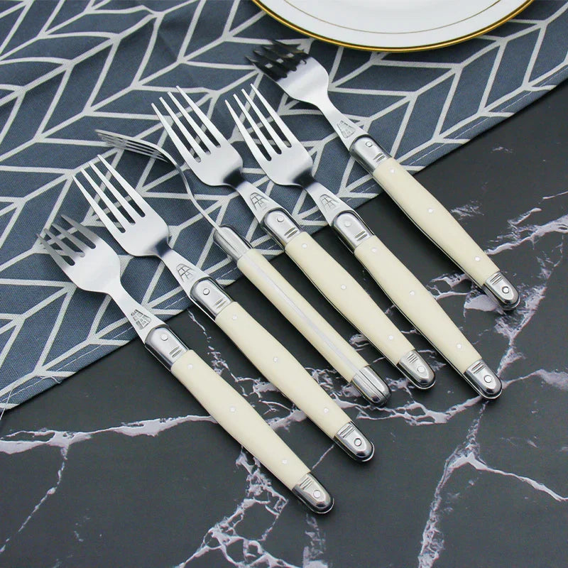 Set Of 4 Stainless Steel Laguiole Cutlery Set