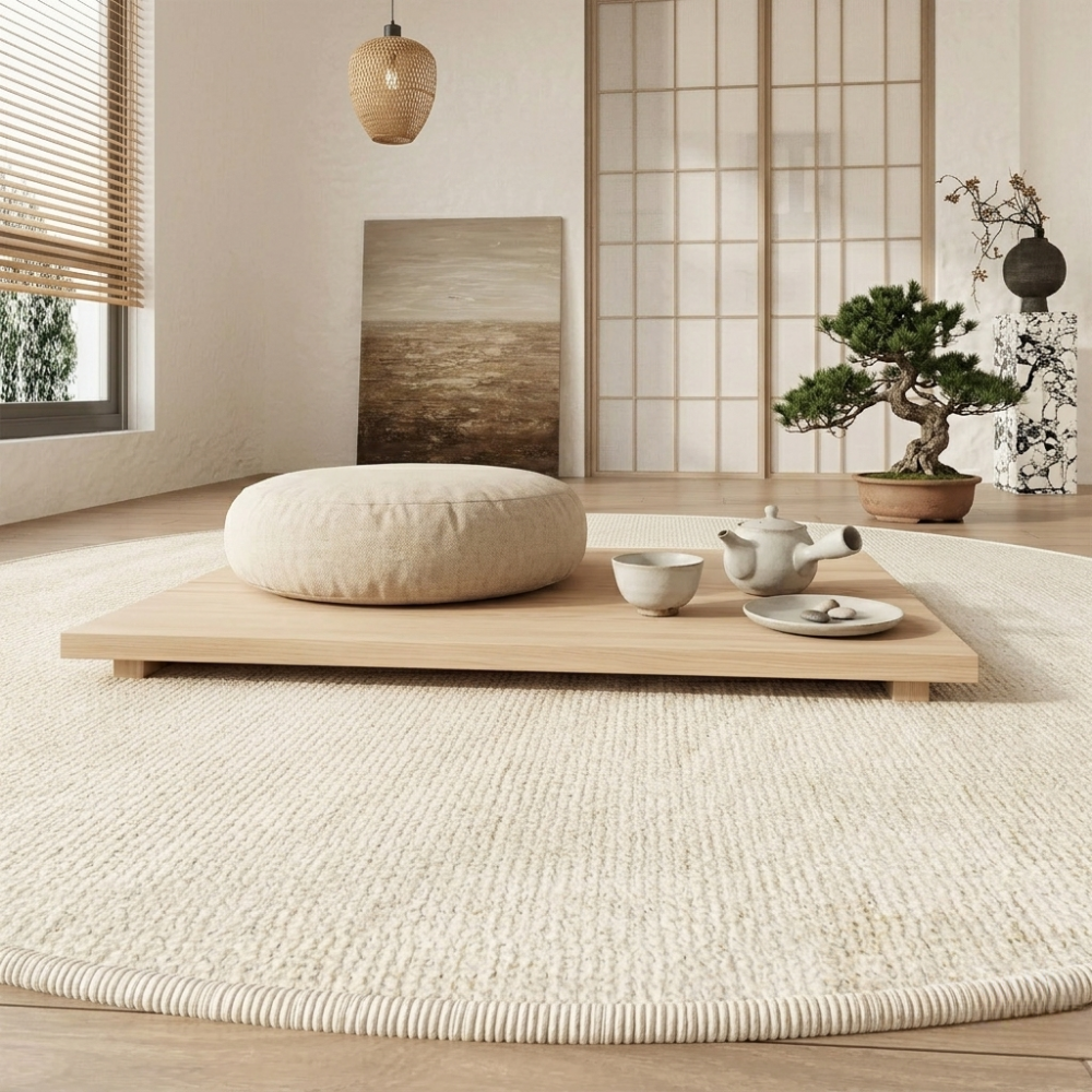 Soft Non-Slip Wabi-Sabi Polyester Carpet