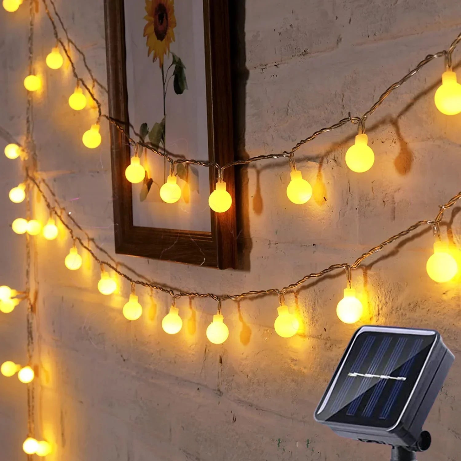 Solar Powered Outdoor String Lights – Colorful LED Fairy Lights with Weatherproof Design for Gardens and Parties