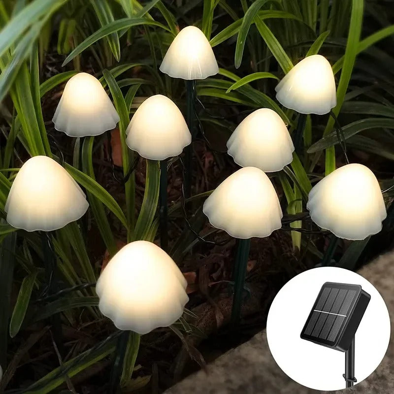 Solar LED Mushroom Garden Lights