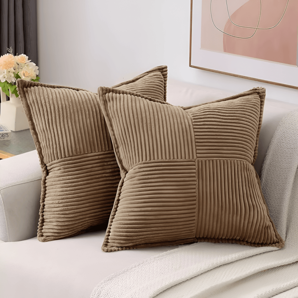 Stain-Resistant Plain Cushion Cover