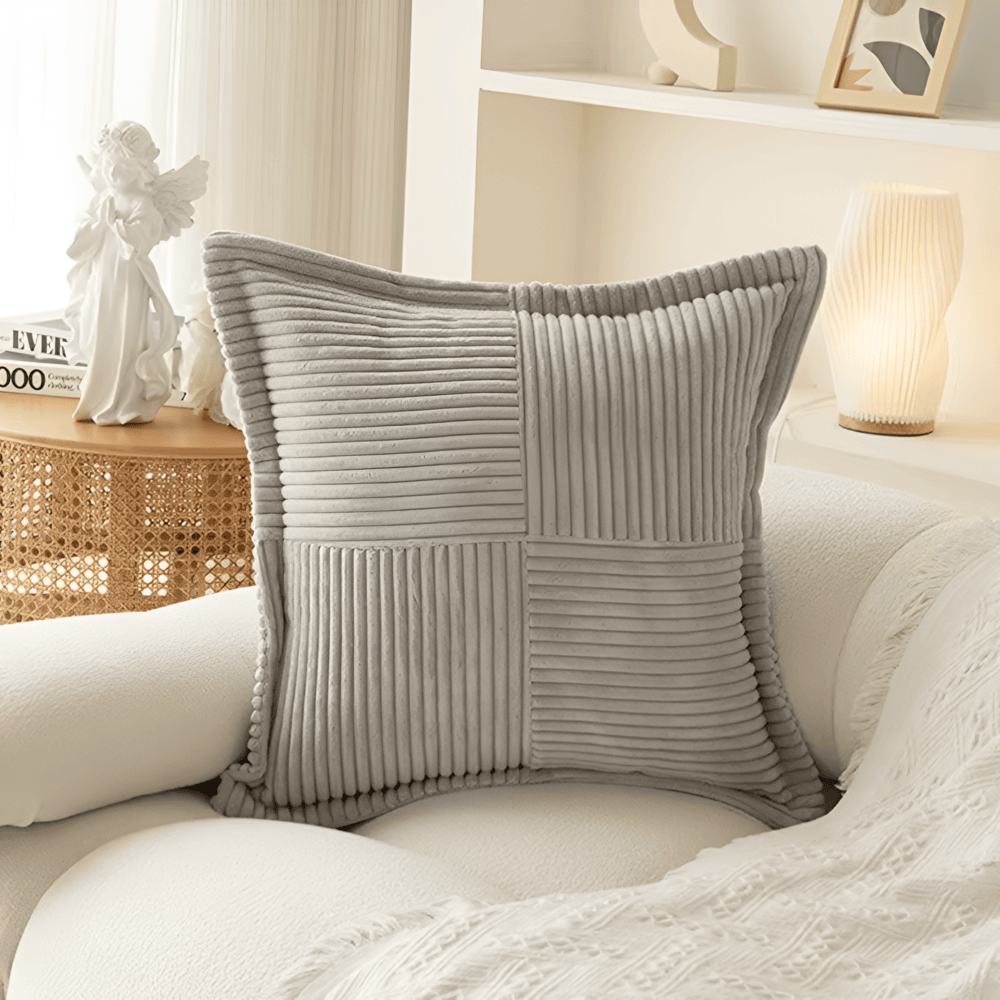 Stain-Resistant Plain Cushion Cover