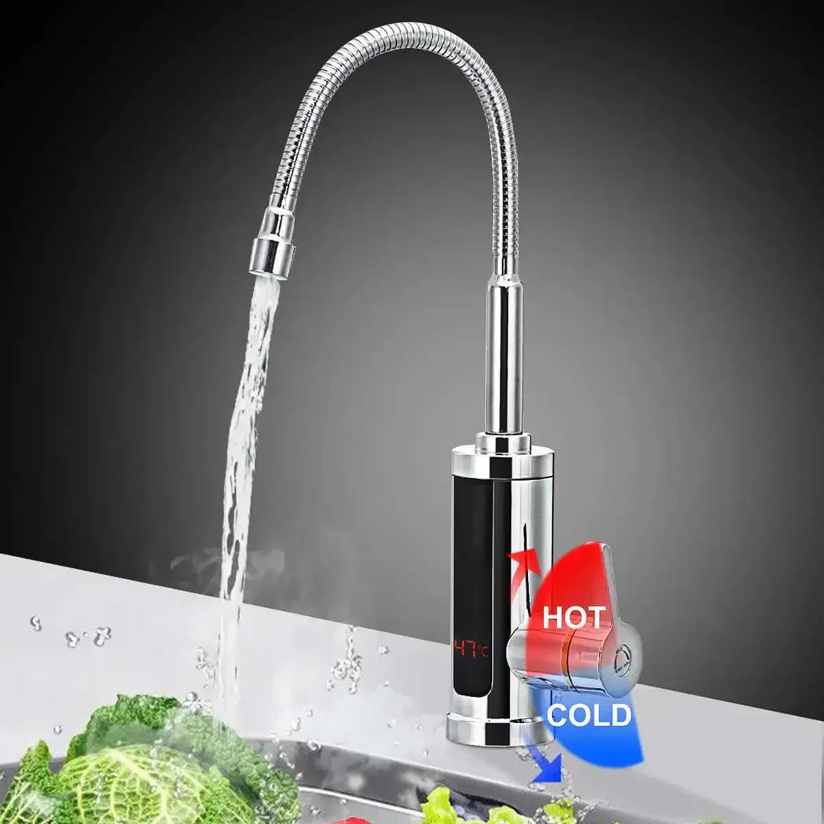 Stainless Steel Dual-Function Instant Hot Water Electric Hot Water Faucet