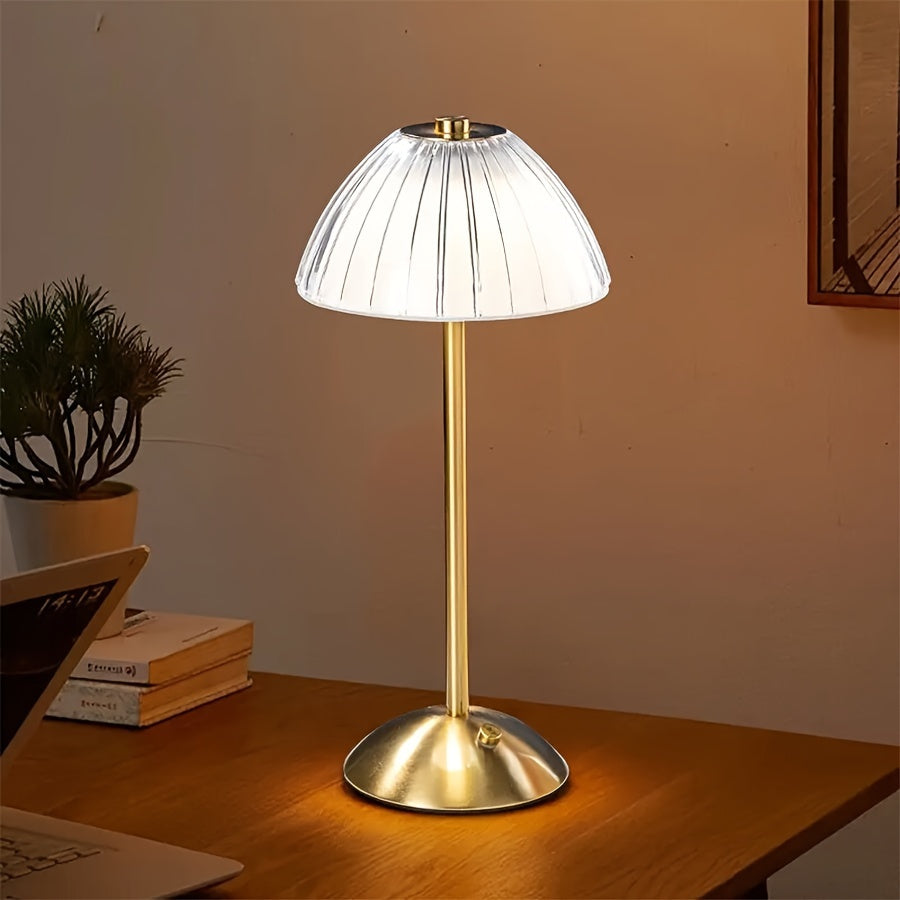 Dimmable LED Light with Crystal Acrylic Shade
