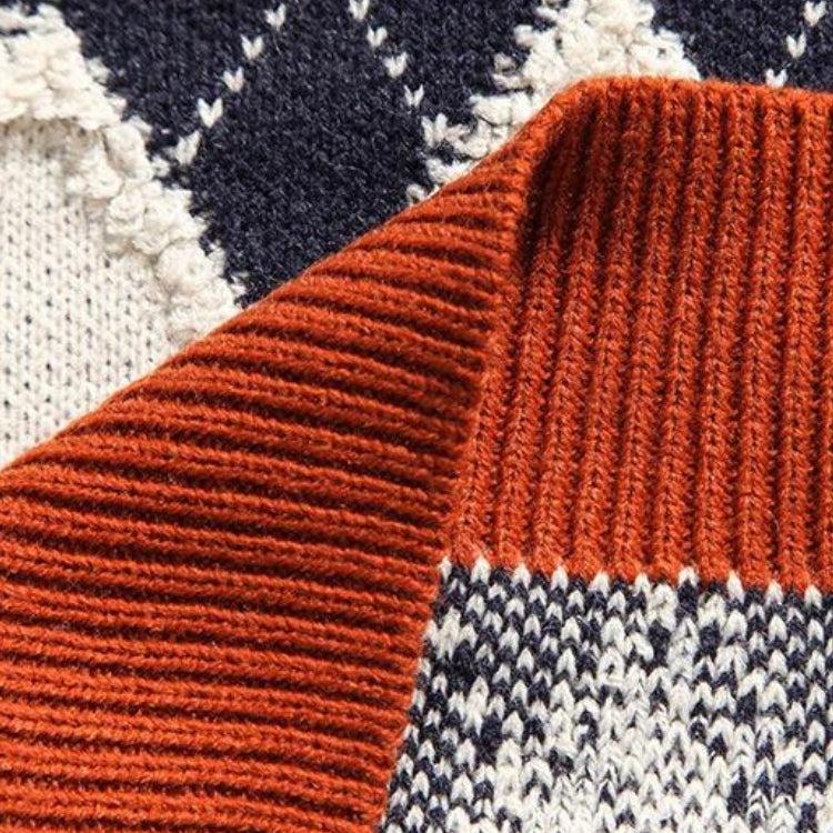 Men's Vintage Argyle Sweater
