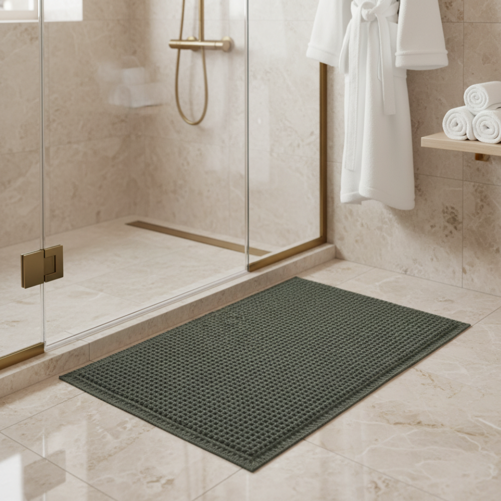 Waffle Microfiber Bath Mat