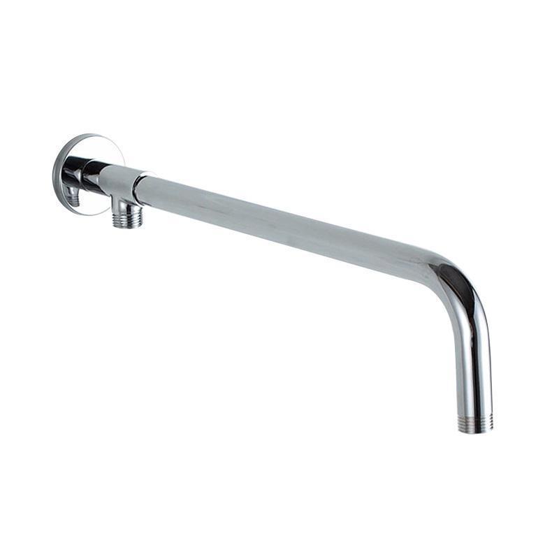 Wall-Mounted Rainfall Shower Head with Ultra-Slim Design and Chrome Finish
