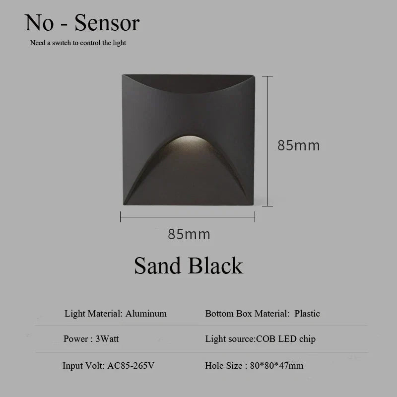 IP65 Adjustable LED Step Light with Eye-Friendly Illumination
