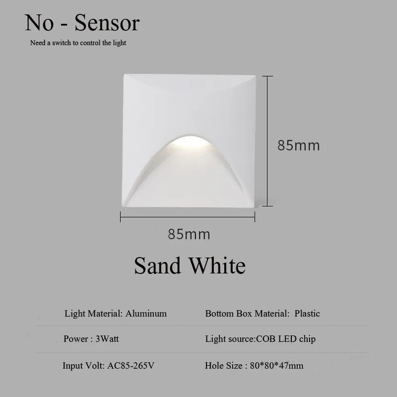 IP65 Adjustable LED Step Light with Eye-Friendly Illumination