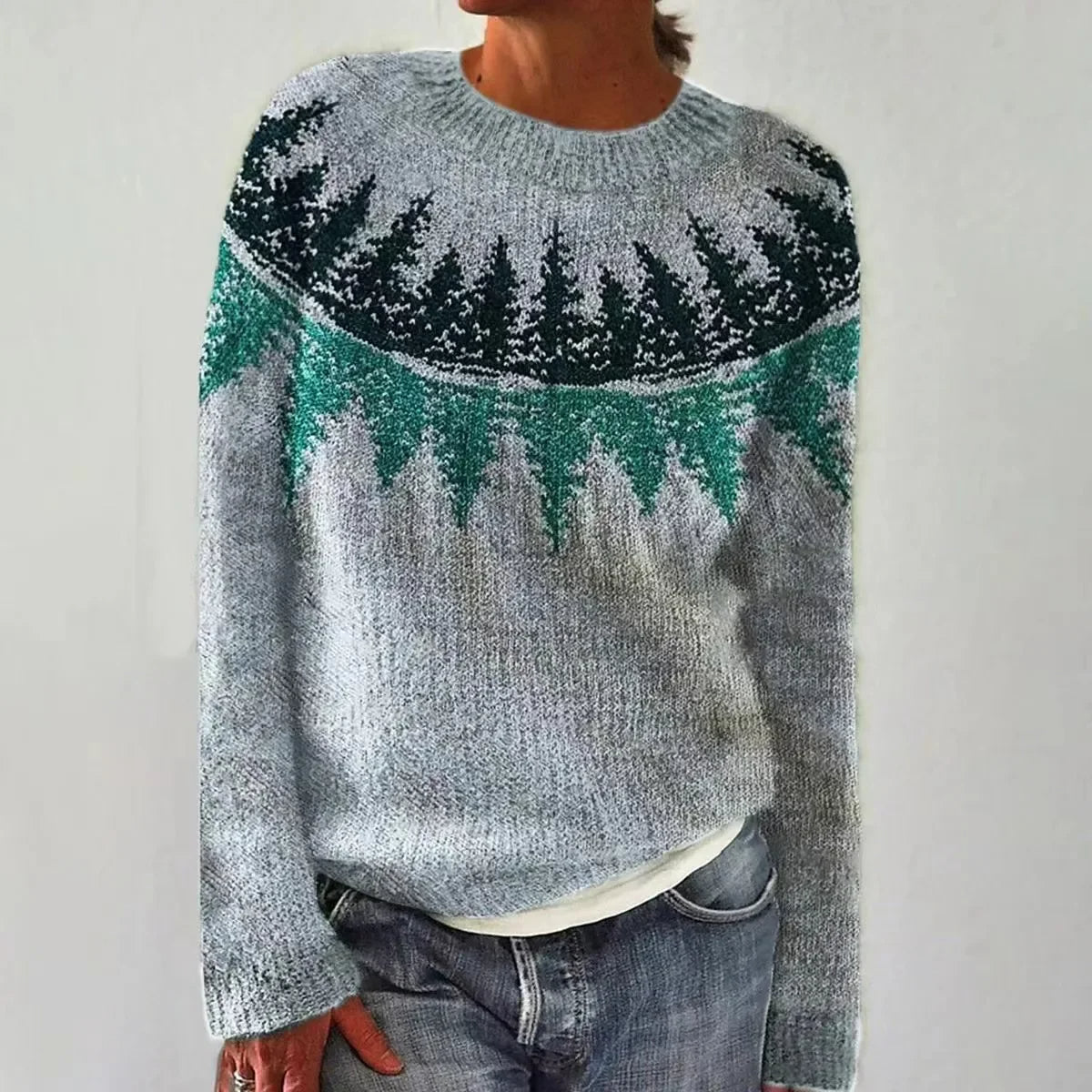 Women's Colourful Patterned Sweater