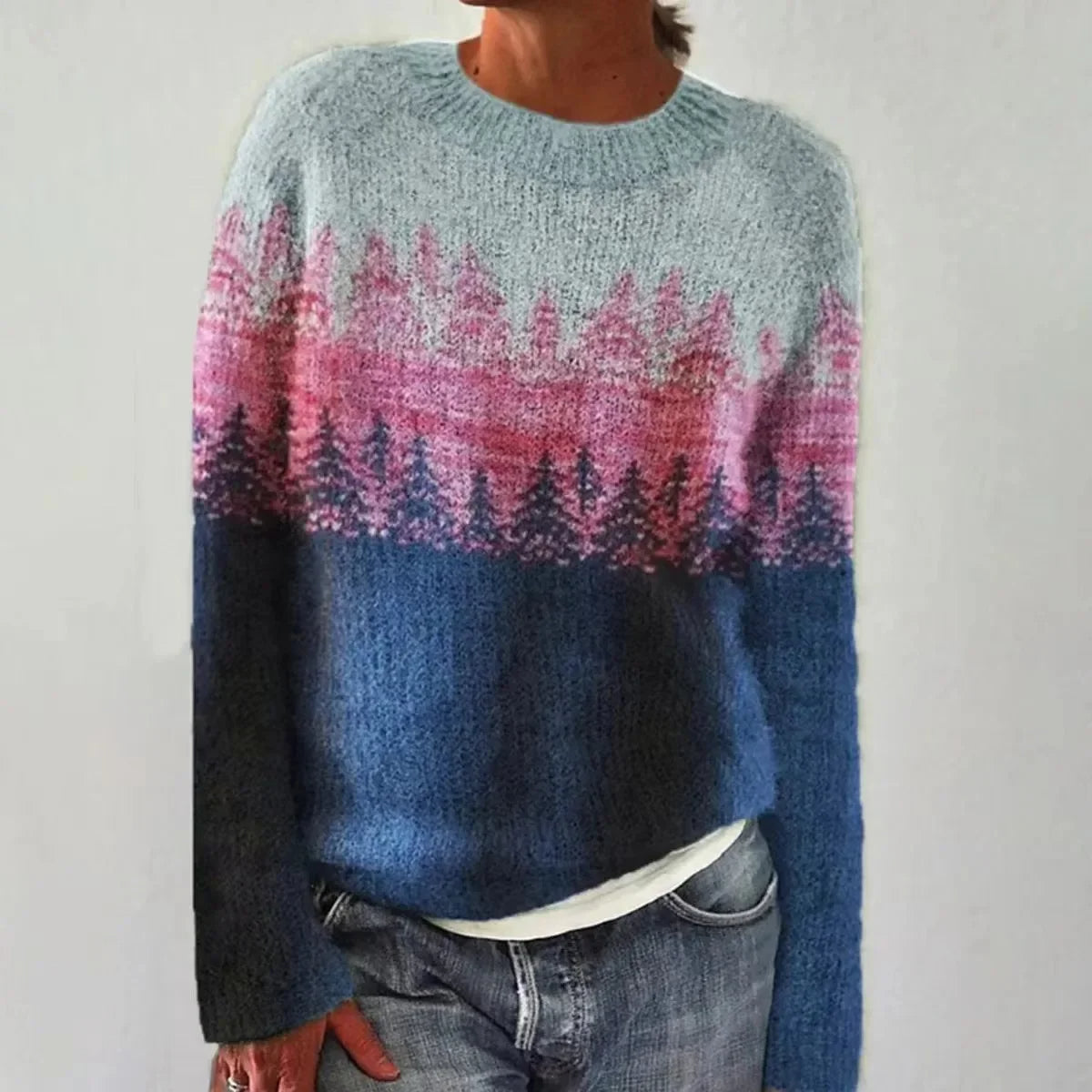 Women's Colourful Patterned Sweater