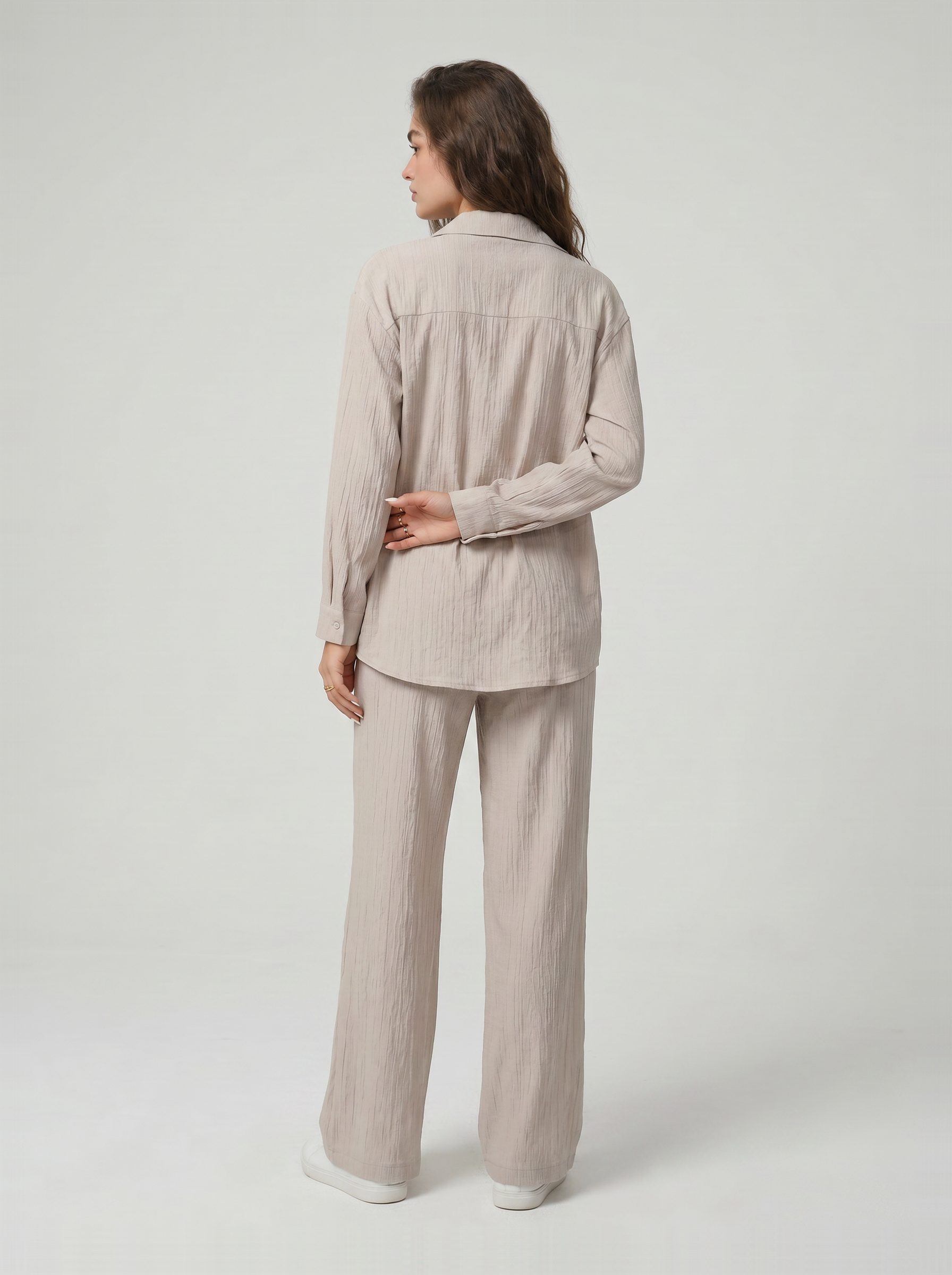 Women’s Crinkle Two-Piece Set