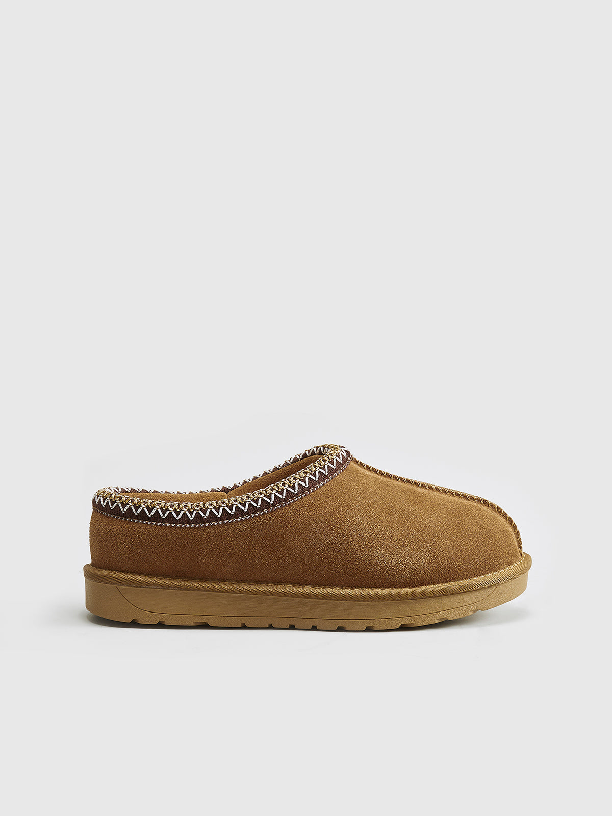 Women’s Leather Slippers with Rubber Sole