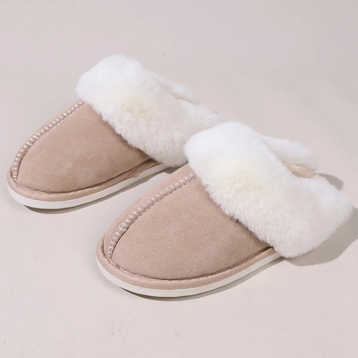 Women's Plush Faux Fur Slippers