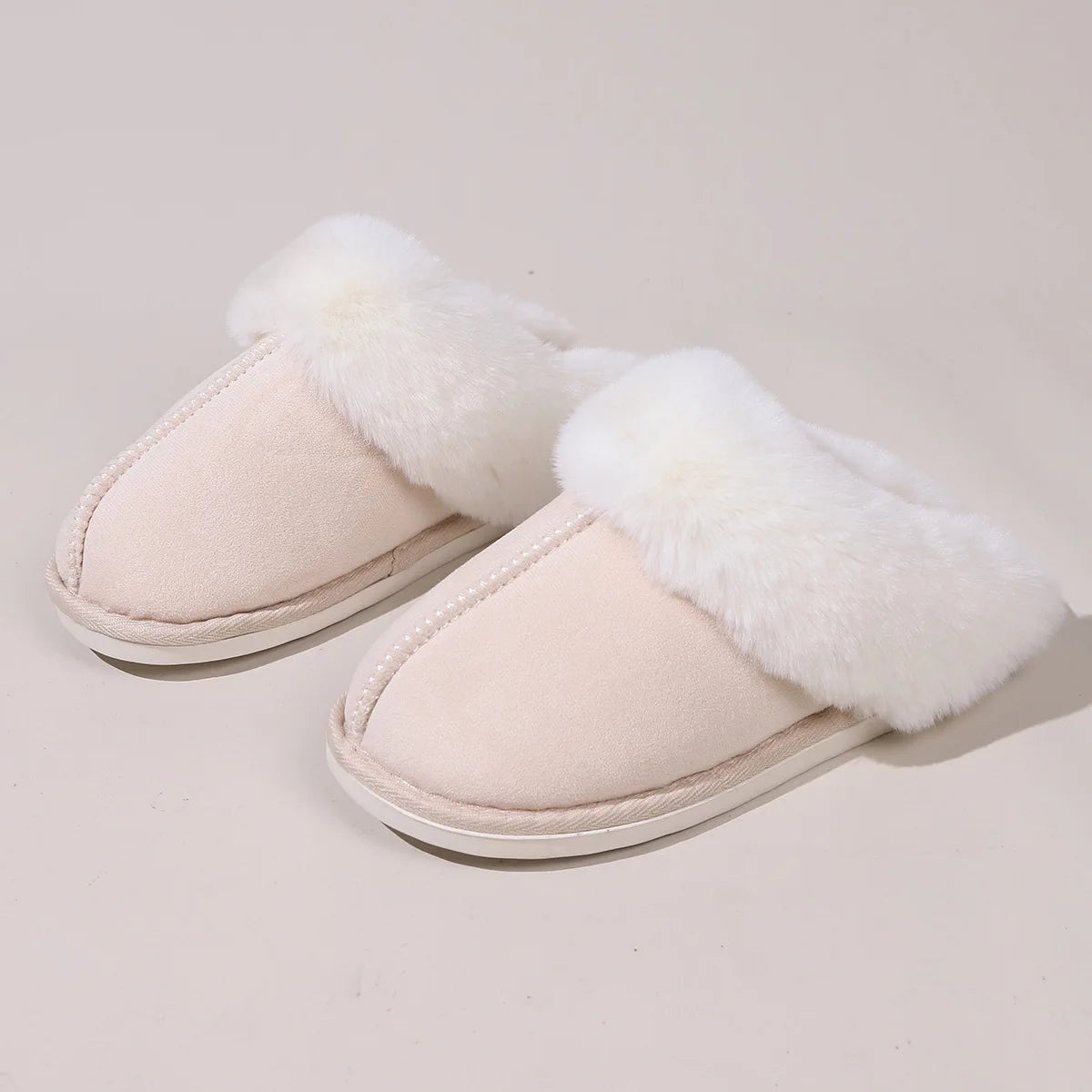 Women's Plush Faux Fur Slippers